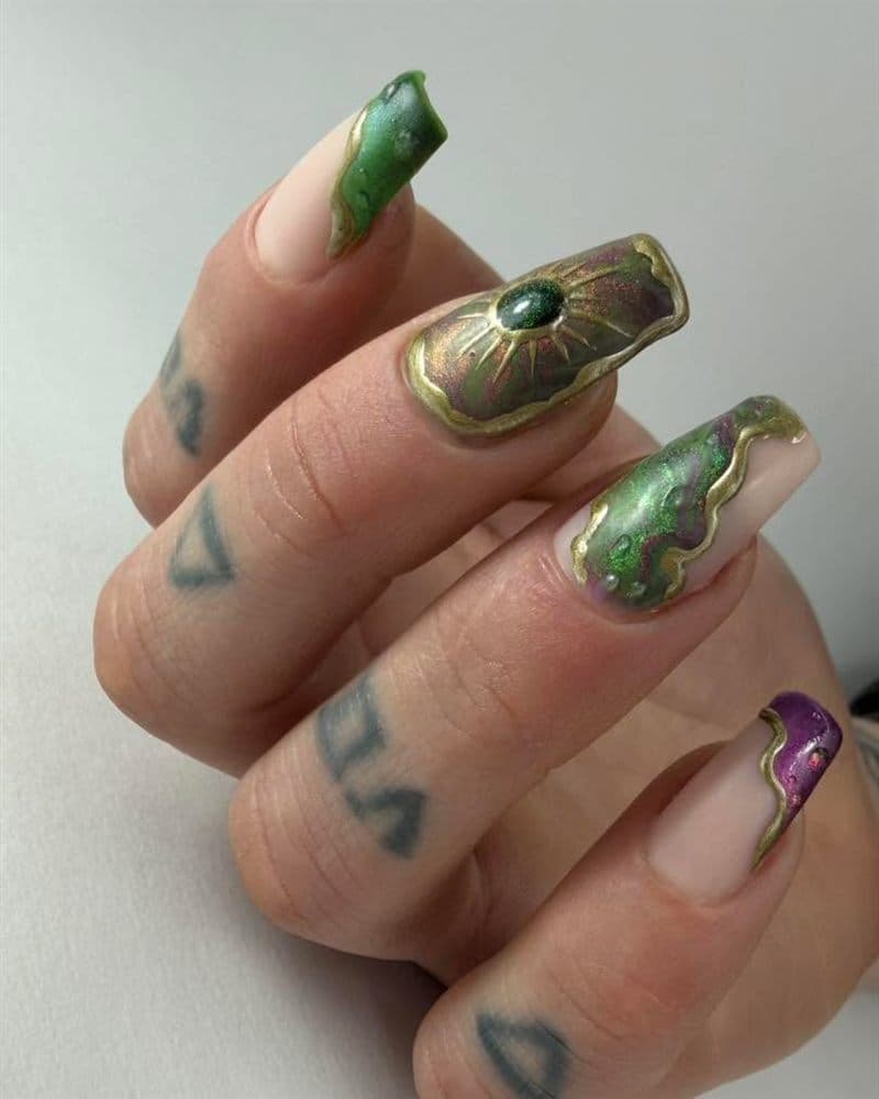 Manicura realizada en Ribeira por Yazmin Reyes 6