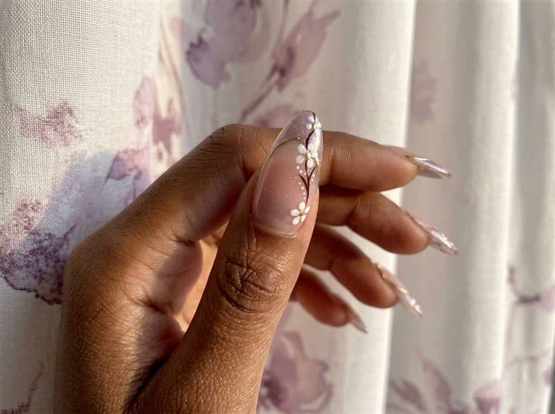 Manicura con acrigel en Ribeira