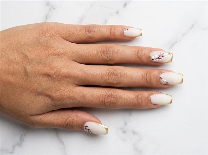 Manicura con acrílico en Ribeira