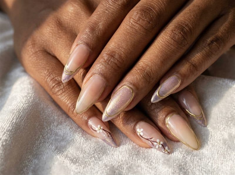 Manicura con gel en Ribeira