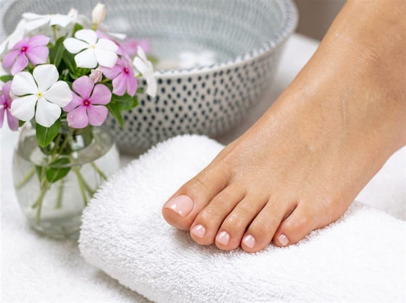 Pedicura con acrigel en Ribeira